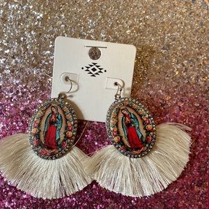 Mother mary earrings